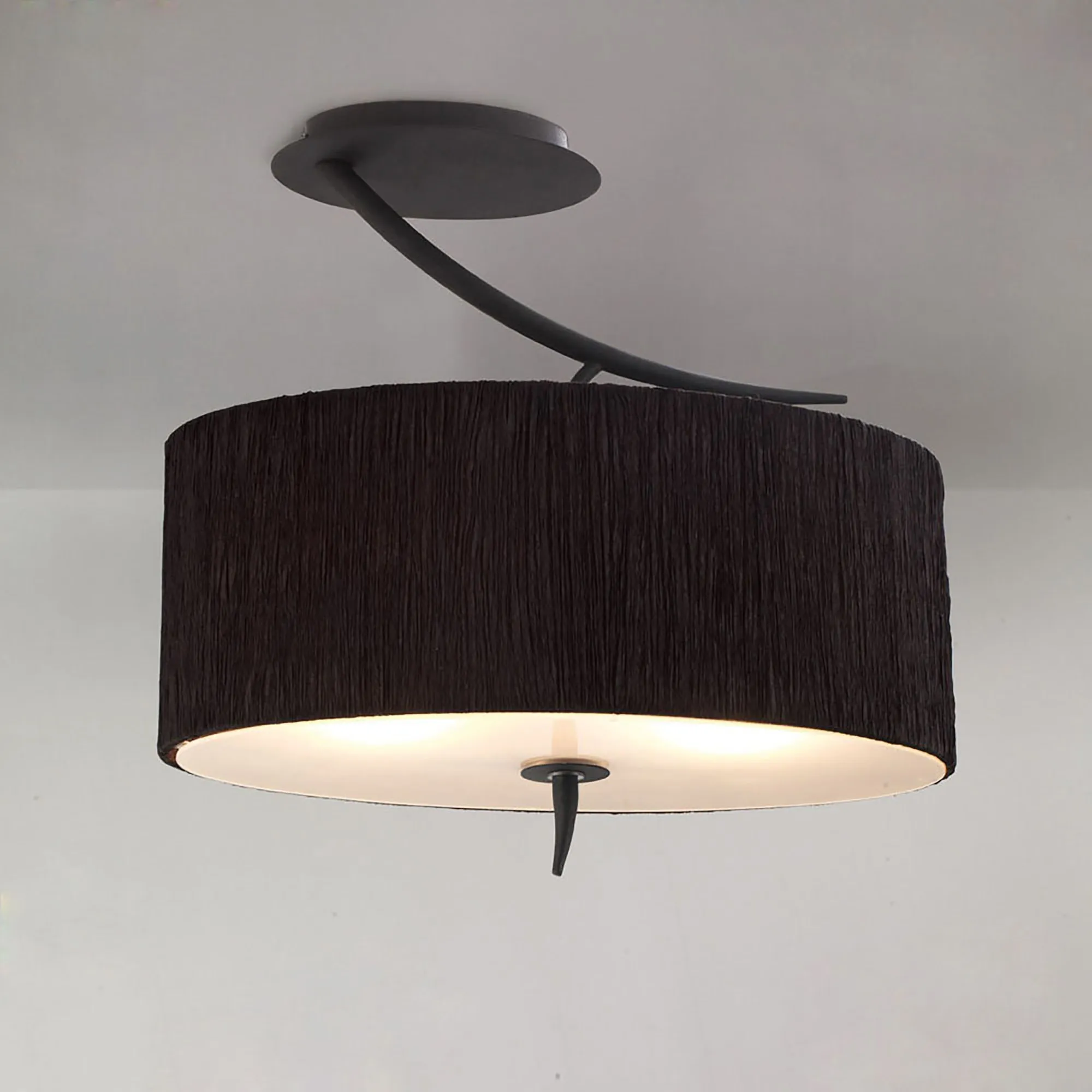 Eve Anthracite-Black Ceiling Lights Mantra Semi Flush Fittings Eve Anthracite-Black Ceiling Lights Mantra Semi Flush Fittings